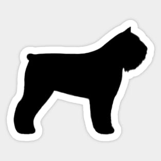 Bouvier des Flandres Silhouette Sticker